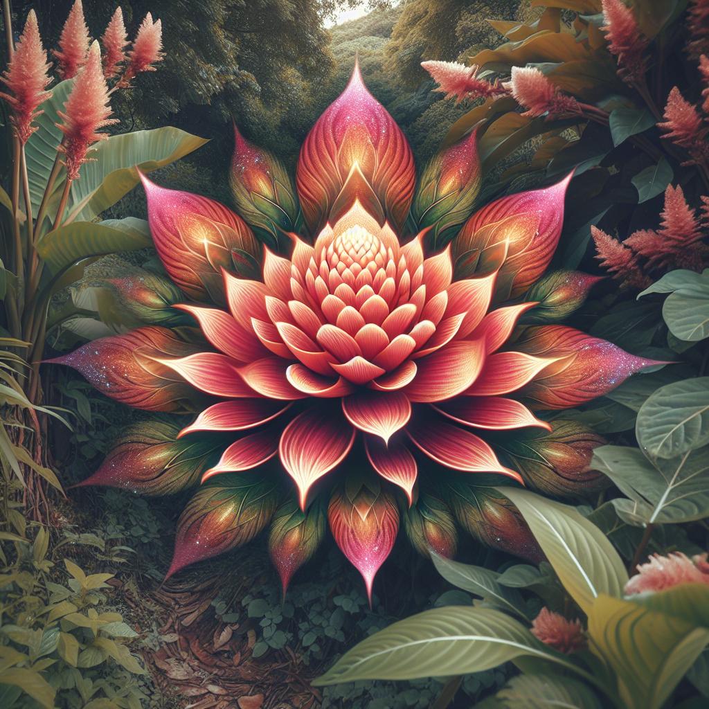 Imagen de una hermosa flor cresta de gallo en medio de la naturaleza, representando la espiritualidad y el simbolismo de esta planta en diferentes culturas.