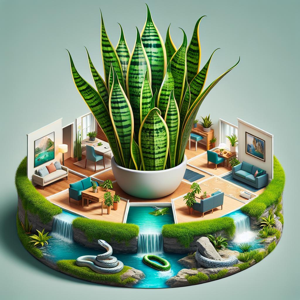 Ubicaciones desfavorables para la planta lengua de suegra según el Feng Shui