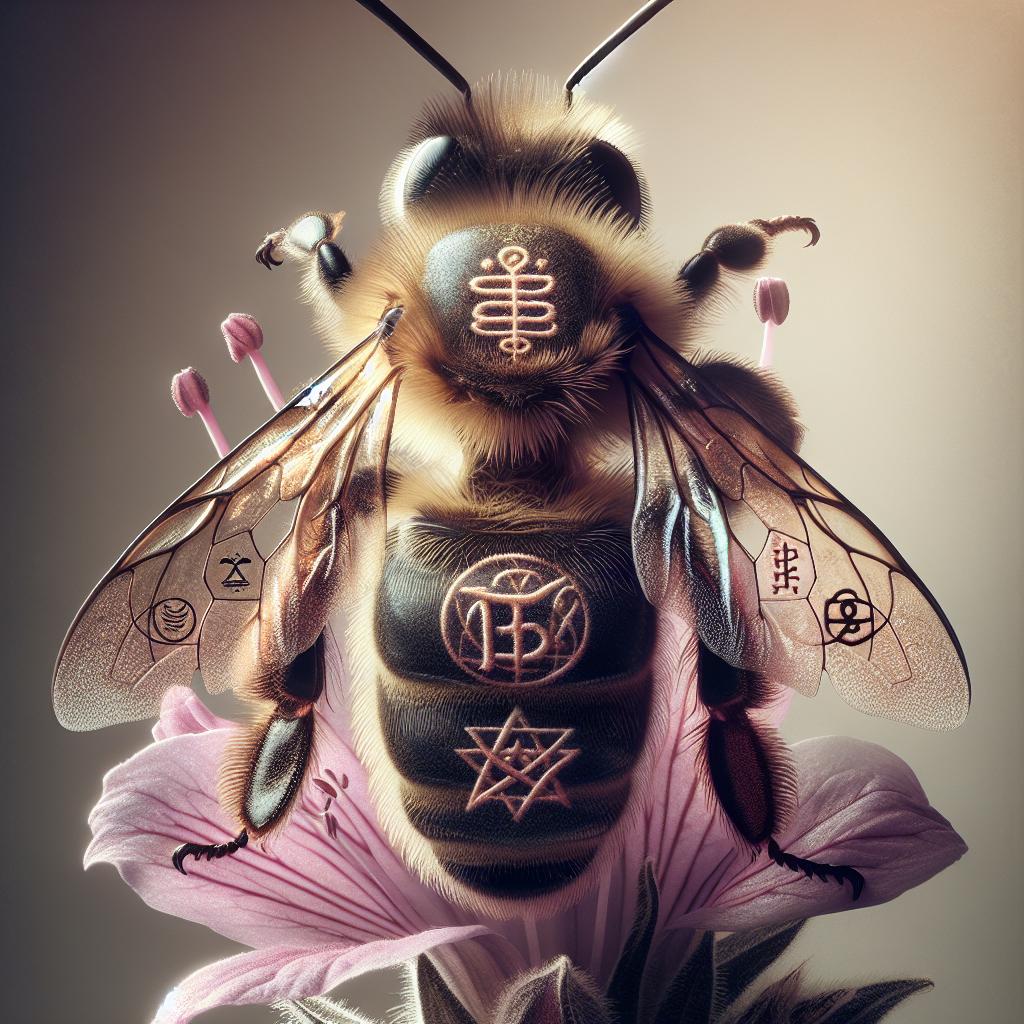 Imagen ilustrativa para el artículo sobre el simbolismo y significado de la abeja como animal de poder en diversas culturas y creencias.